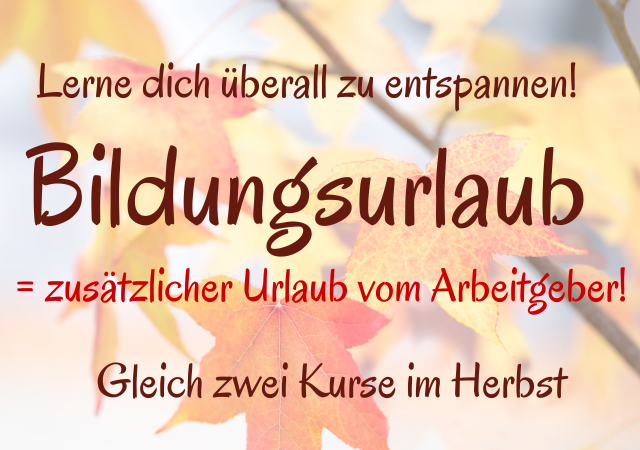 Öffnet die Seite 'Bildungsurlaube Gesundheit'